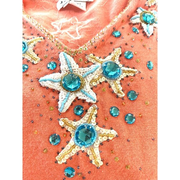 Vintage Jack B Quick Women's Top Size Medium Starfish - Picture 15 of 15